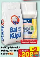 BALKÜPÜ/IRMAK/DOĞUŞ/NAR TOZ ŞEKER 5 KG BALKÜPÜ/IRMAK/DOĞUŞ/NAR TOZ ŞEKER 5 KG